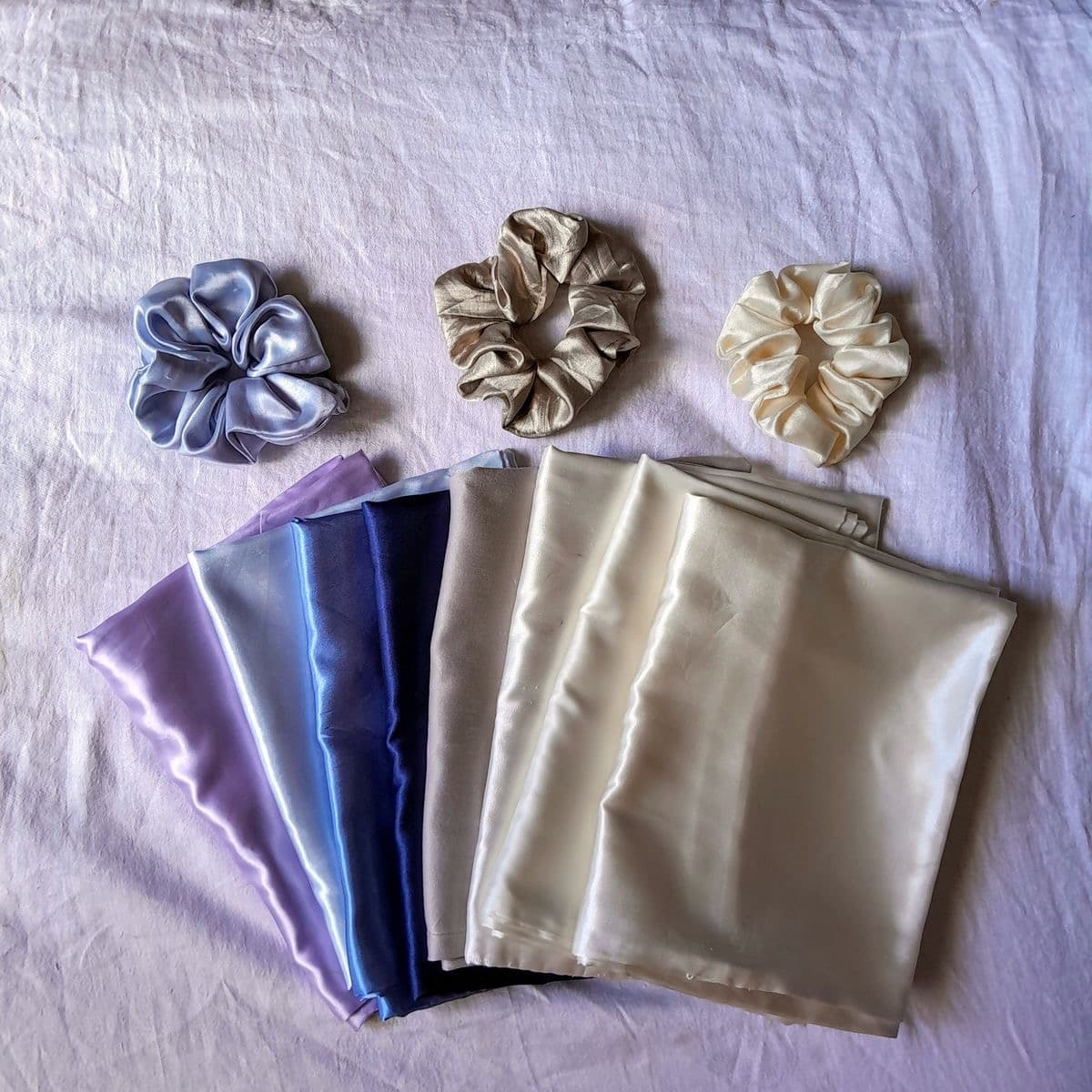 Silk Scrunchies Pack