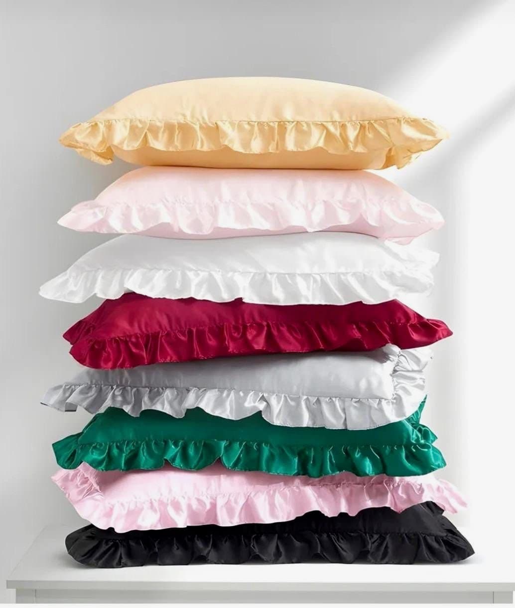 Silk Pillowcases (Ruffled)